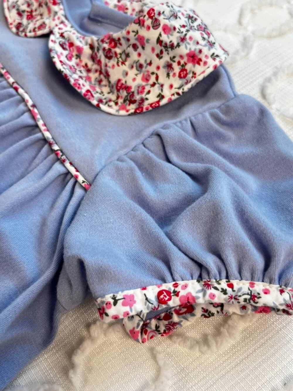 Remember Nguyen RN Baby Bubble Romper 2T Floral Print Peter Pan Collar